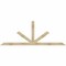 Ekena Millwork Saratoga Rough Sawn Timber Gable Bracket, Douglas Fir, 96"W x 36"H x 4"D x 4"F, 9/12 Pitch GBW096X36X0404SAR00RDF - alternate 1